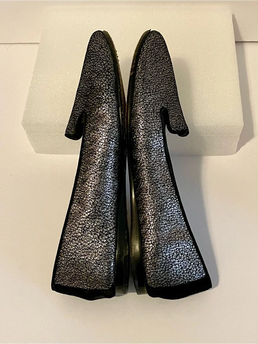 Donald J Pliner Metallic Patterned Leather Slip-On Loafers